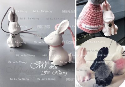 麋路花巷☆。韓國。厚實好脫模3D立體高8CM超可愛兔子。香薰石膏模具/蠟燭模/翻糖模/翻糖蛋糕翻模巧克力模矽膠模
