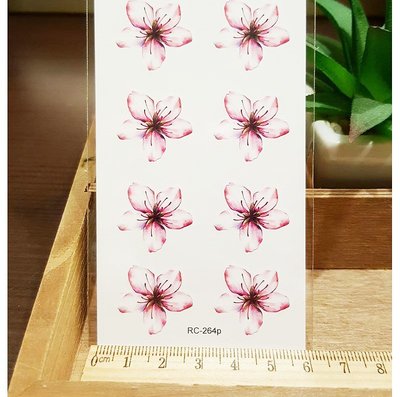 【萌古屋】櫻花花朵 - 男女防水紋身貼紙刺青貼紙 RC-264
