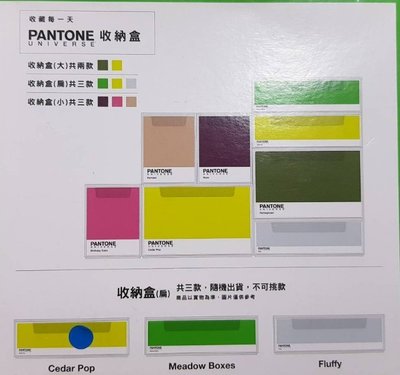 PANTONE 生活節 收藏每一天 聶永真 收納盒(扁長)-K3