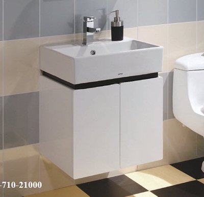 《優亞衛浴精品》CORINS柯林斯方型面盆防水實心發泡板鋼烤浴櫃 TO-710