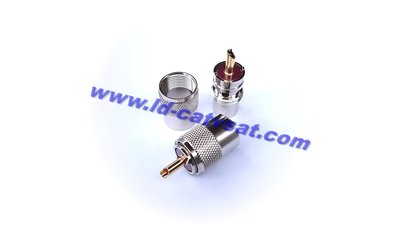全新無線電接頭 鍍銀M頭 RG213 / RG8U纜線 M型接頭 UHF Connector