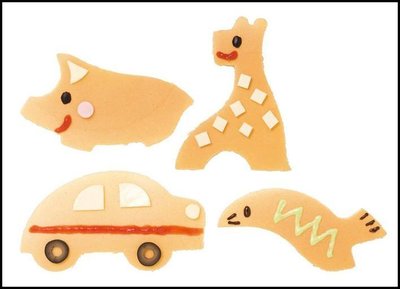 日本 貝印 餅乾+蛋糕壓模 汽車+犀牛+長頸鹿+魚 FP-5215（烘培樂）