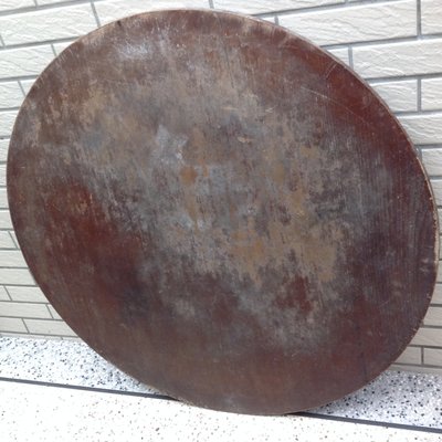 【123木頭人】紅檜圓桌板，無桌腳--02