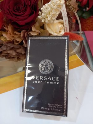 全新正品Versace pour homme 凡賽斯經典男性淡香水 100ml