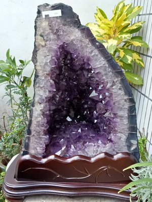 巴西紫水晶洞/金型+火型/厚皮/大結晶/深紫色 32.5kg (特惠出清)