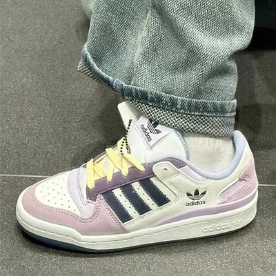 免運 Adidas originals Forum Low CL 'White Purple' 紫 ID6266 運動鞋【GL代購】