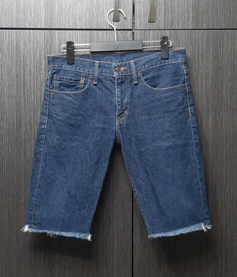 門市正品Levis511 Cut off  藍色合身牛仔短褲31腰