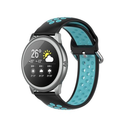 Haylou Solar 智能手錶 智慧手錶替換錶帶 硅膠雙色洞洞透氣 運動腕帶 多色可選 LS05