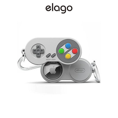 [elago] Apple AirTag W5 遊戲手把造型保護殼 (附鑰匙扣)