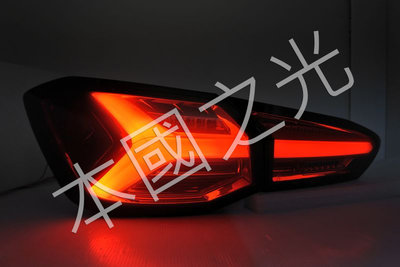 oo本國之光oo 全新 福特 2019 2020 2021 FOCUS MK4 LED光柱 類小牛款 墨紅 尾燈