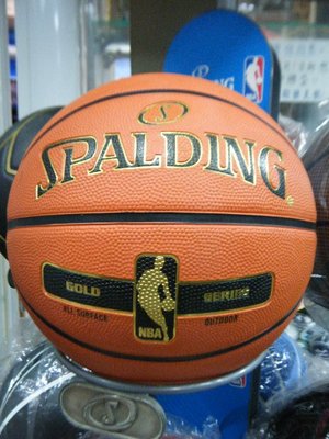 新莊新太陽 SPALDING 斯伯丁 SPA83492 籃球 室外 金色 NBA系列 7號球 特550