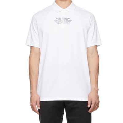 [全新真品代購] BURBERRY LOGO 短袖 POLO衫 (黑 / 白)