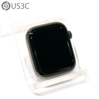 【US3C-青海店】【一元起標】台灣公司貨 Apple Watch Series 7 45MM GPS+LTE A2478 石墨色不鏽鋼錶殼 二手智慧手錶