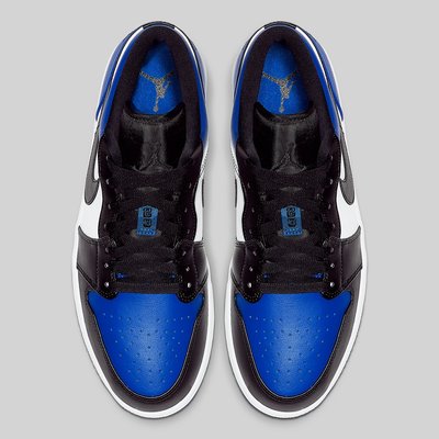 R'代購Nike Air Jordan 1 Low Royal toe 黑藍白藍腳趾CQ9446-400