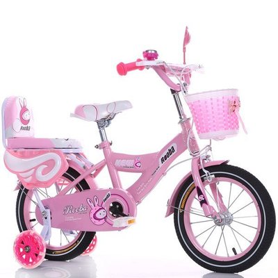 全新粉紅草莓兔兒童自行車 腳踏車 學生車 寶寶車 12吋 14吋 18吋 .20寸附藍子後座鈴當閃光輔助輪大禮包