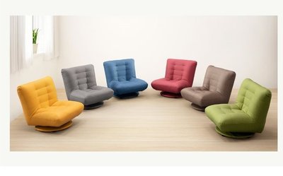 【zi_where】*安琪拉~貓抓(耐抓)皮革可旋轉和室椅/合室椅/旋轉椅(藍/紅/灰/黃/綠/咖啡) $3982