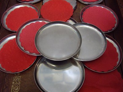 歐洲古物時尚雜貨 義大利 銀色圓盤 托盤 小碟 餐具 擺飾品 一個180元