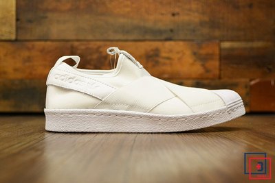 【Brand T】ADIDAS SUPERSTAR SLIP ON S81338 白色*繃帶鞋*貝殼頭*休閒鞋