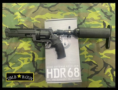 原裝UMAREX HDR68左輪槍居家防禦手槍(高壓空氣)35J版本專業訓練用鎮暴槍漆彈槍維護治安好幫手  廠商最