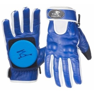 Timeship Racing RagDoll Leather Gloves - 下坡滑行手套 XS, 藍/紅