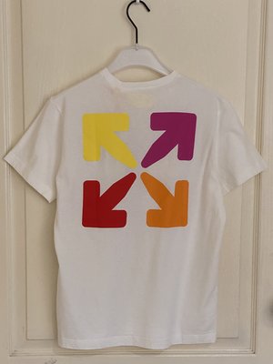 全新 Off-White rounded-logo cotton T-shirt 12Y現貨