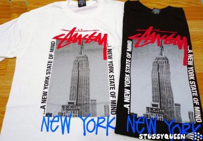 【 超搶手 】全新正品 2012 紐約店鋪限定 Stussy Empire State Of Mind Tee 白色 M L
