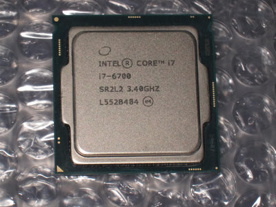 售六代intel Core i7-6700 3.4G 14nm 1151腳位 4核8執行緒CPU(良品)(1元起標)