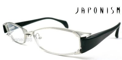 #嚴選眼鏡#=Japonism=銀色全框鈦材質設計 JN-466 col 01 超輕質 日本製 公司貨