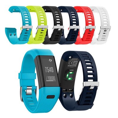 gaming微小配件-佳明Garmin Vivosmart HR+矽膠錶帶分體式矽膠錶帶 運動款手錶帶-gm