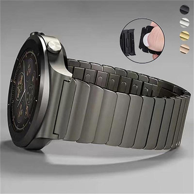 天極TJ百貨22mm不鏽鋼錶帶 快拆錶帶 適用三星Galaxy Watch 46 Huawei Watch GT 2e 42 46m