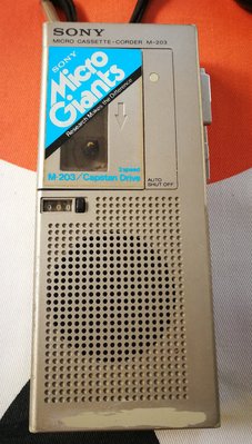 日本製 SONY M-203 微型卡帶收錄音機