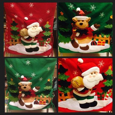 Costco 好市多 超可愛 聖誕節裝飾椅套 1組=2入 麋鹿+聖誕老公公 二款  特價:799元