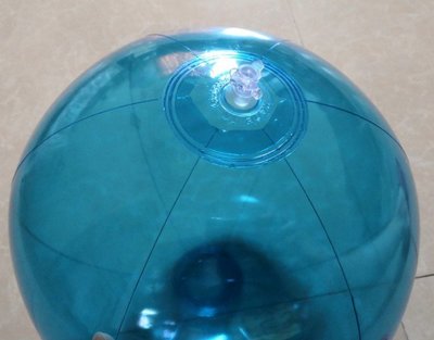 [衣林時尚] 透明藍沙灘球 海灘球 (充氣後直徑約24cm)