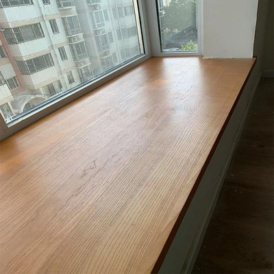 新款聯繫賣家*桌面定制實木木板片材料松木榆木板子桌板吧台面板材原木餐桌圓形-阿英