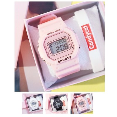 現貨💕果凍電子錶💕電子錶 果凍錶 方形電子錶 手錶 手表 對錶 運動手錶 生日送禮物 學生錶 g-shock同款