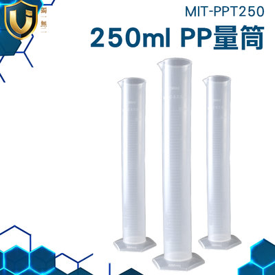 《獨一無2》實驗器材 50~1000ml 具嘴量筒 生物實驗 MIT-PPT250 刻度清晰