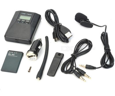 CZE-T200調頻fm發射器 汽車無線教學機 廣場舞發射器 MP3音訊發射