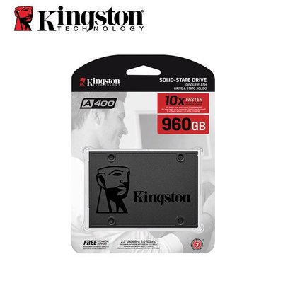 Kingston 金士頓 SSD 固態硬碟 SATA3 2.5吋 960GB 3年保固(KT-SA400-960G)