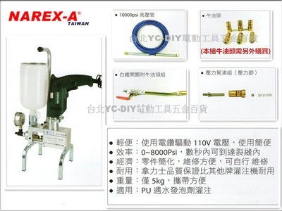 【台北益昌】拿力士 NAREX-A 高壓灌注機 灌注機 止漏機 PTC-8000