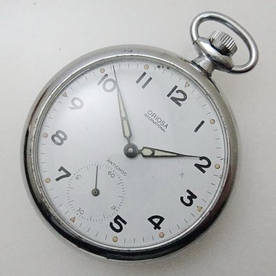 【timekeeper】  70年代德國製Oriosa International 17石小秒針懷錶(免運)