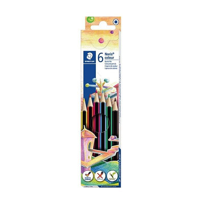 STAEDTLER 施德樓 WOPEX環保科技色鉛筆6色/12色/24色 / 盒 MS185-C6/C12/C24