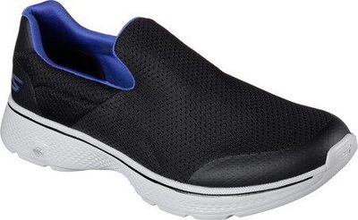 在台現貨保證正品~SKECHERS 54152 BKBL藍黑色 Go Walk 4男士運動網舒適休閒鞋