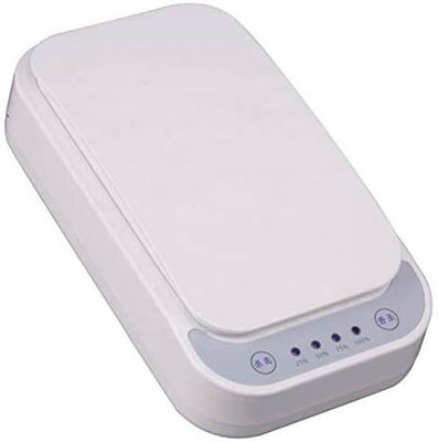 【日本代購】手機消毒殺菌盒 USB有線充電紫外線殺菌 - 白色