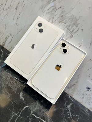 ✨KS卡司3C通訊行✨🍎 iPhone 13 256G白色 🍎💟🔋電池100%有原廠保固2024/7/26