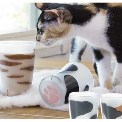 日本製貓掌杯 Coconeco肉球杯 玻璃杯 貓咪咖啡杯 水杯 貓腳杯 貓奴 貓爪 三花/橘貓/乳牛貓