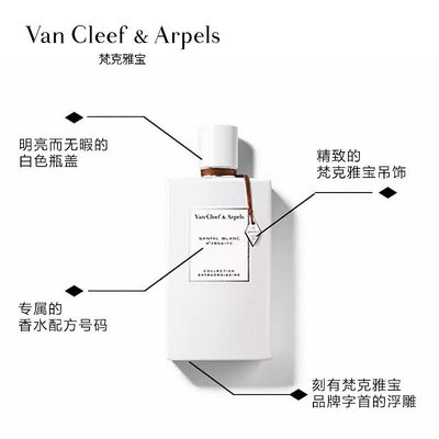 香水Van Cleef &amp; Arpels/梵克雅寶非凡珍藏系列月光白雪檀香香水VCA