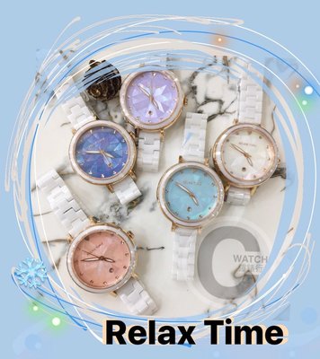【公司貨附發票】RELAX TIME 極光系列 陶瓷手錶(RT-92-3) 薰衣草紫/現貨/禮物