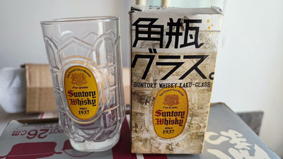 日本產Suntory三得利 角瓶洋酒杯玻璃杯水杯 270ml