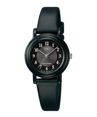 【CASIO 專賣店】LQ-139AMV-1B3 採用黑色系樹脂錶帶設計，錶面設計簡單且直覺易讀，兼具外型與實用