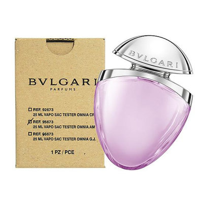 【BVLGARI 寶格麗】璀璨珠寶系列-紫水晶 女性淡香水 25ml (TESTER-環保盒)